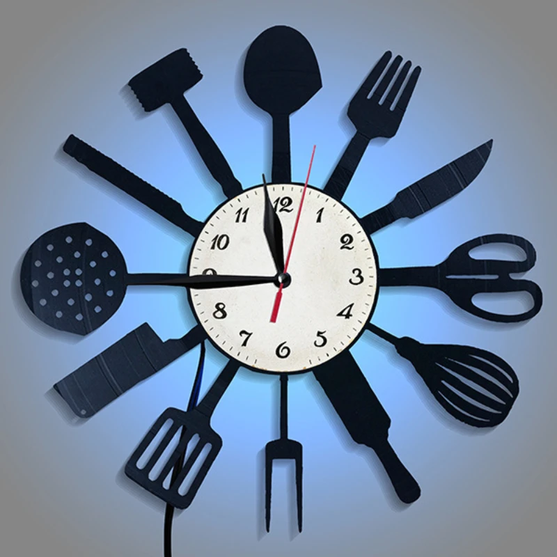 Lighting Home Decor Wall Clocks - Kuchnia Dekoracyjna zastawa stołowa Płyta winylowa