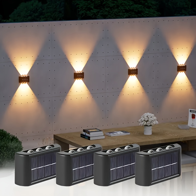 Led Lighting Wall Decor - Zewnętrzna wodoodporna lampa solarna LED, oświetlenie