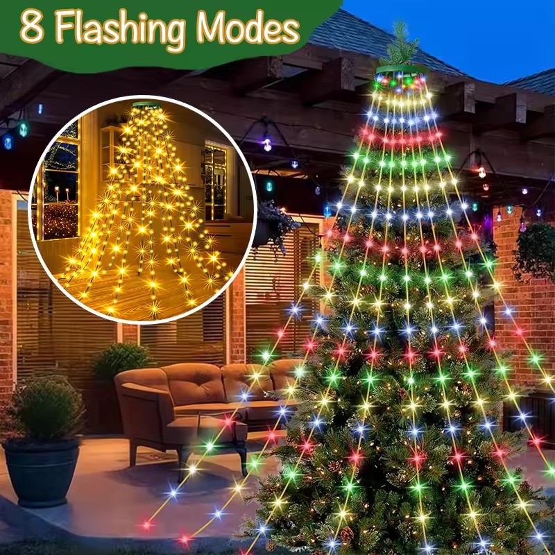 Lighting Tree Decor - 1.5M/2M/3M LED Pierścieniowe Lampki Choinkowe Dekoracja