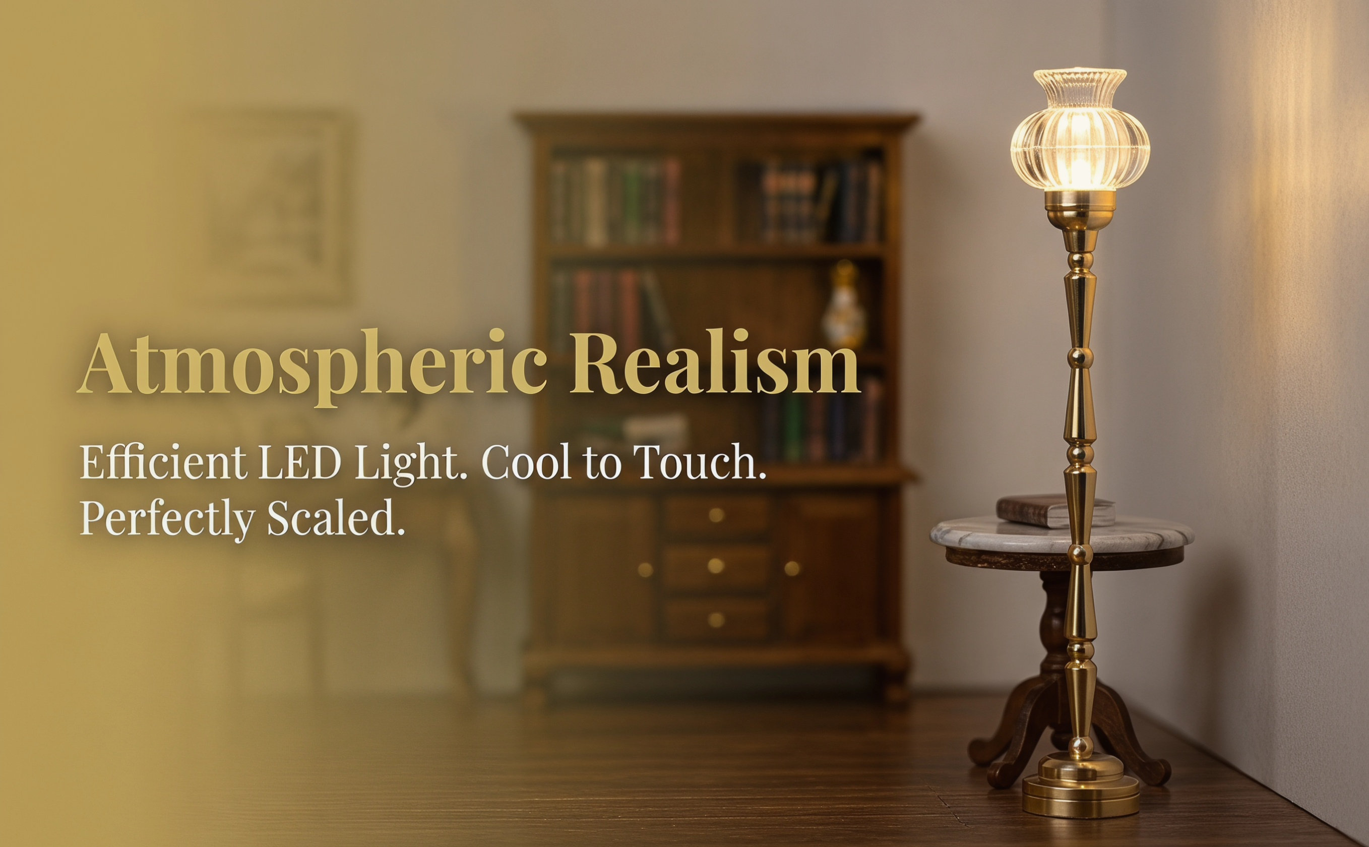 Decor Lighting Floor Lamps - Miniaturowa lampa podłogowa do domku dla