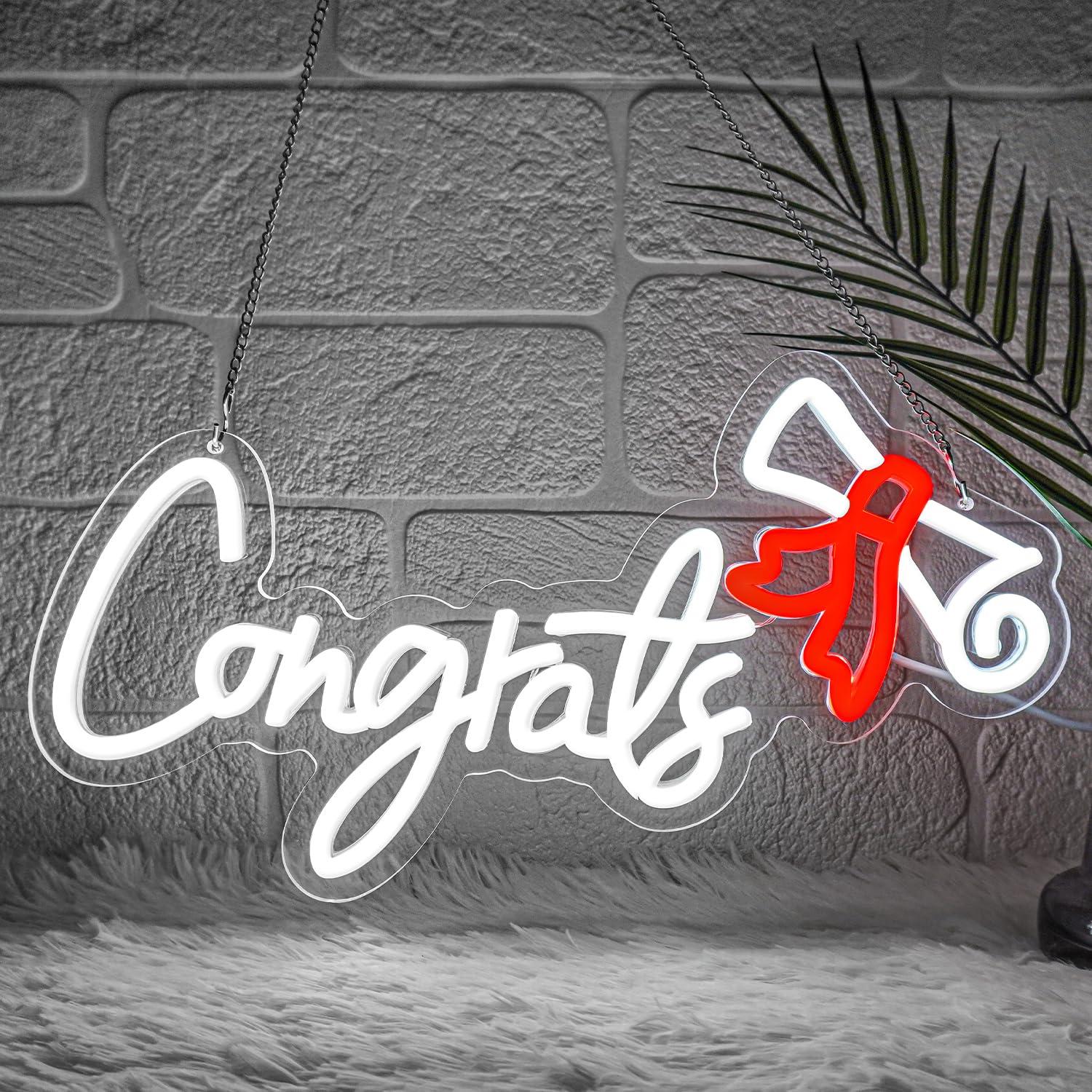 Led Lighting Wall Decor - Gratulacje z okazji ukończenia studiów Neonowy