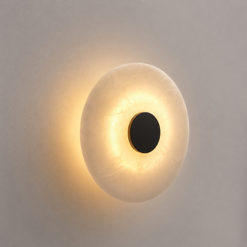 Decor Lighting Cy - Lampa ścienna imitująca marmur, dekoracja ściany