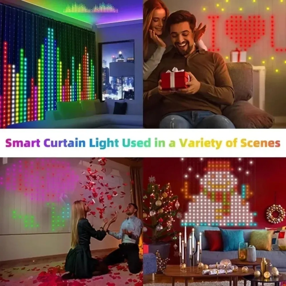 Zewnętrzne LED-owe zasłony świ – Lighting Christmas Decor recenzja i cena
