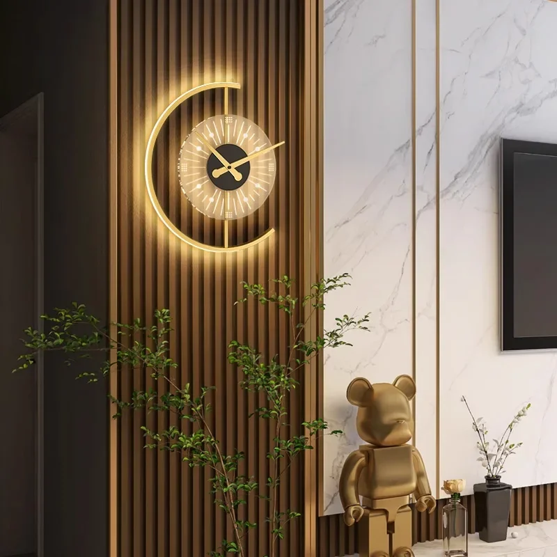 Nowoczesna lampa ścienna LED z – Lighting Home Decor Wall Clocks recenzja i cena