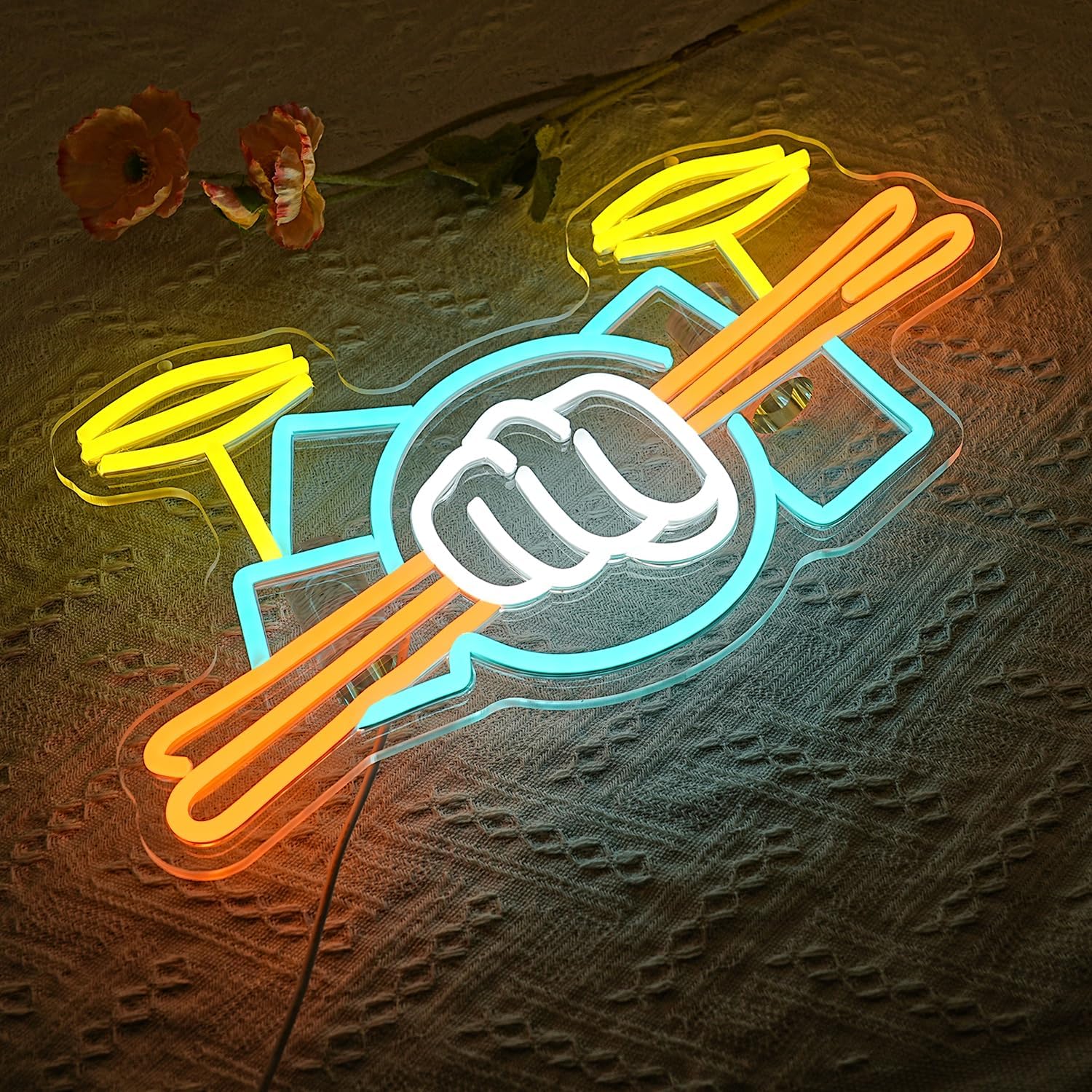 Neonowy Znak Zestawu Perkusyjn – Led Lighting Wall Decor recenzja i cena