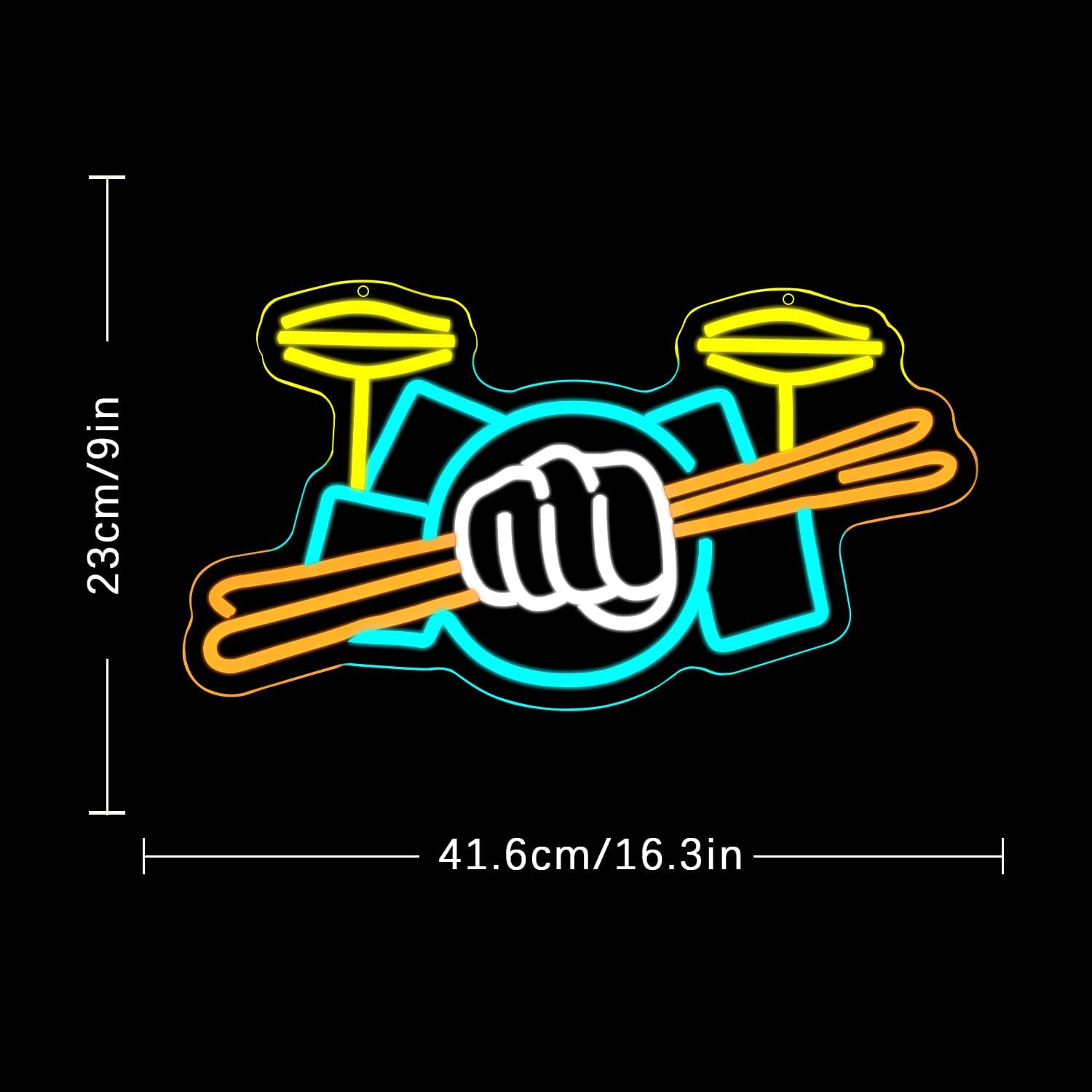 Neonowy Znak Zestawu Perkusyjn – Led Lighting Wall Decor recenzja i cena