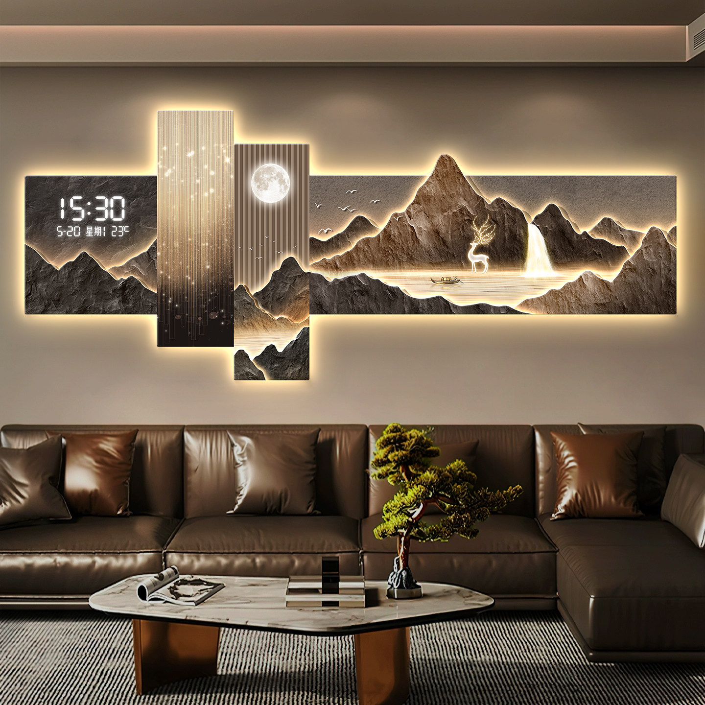 Nowoczesny obraz LED do salonu – Lighting Decoration On Wall recenzja i cena