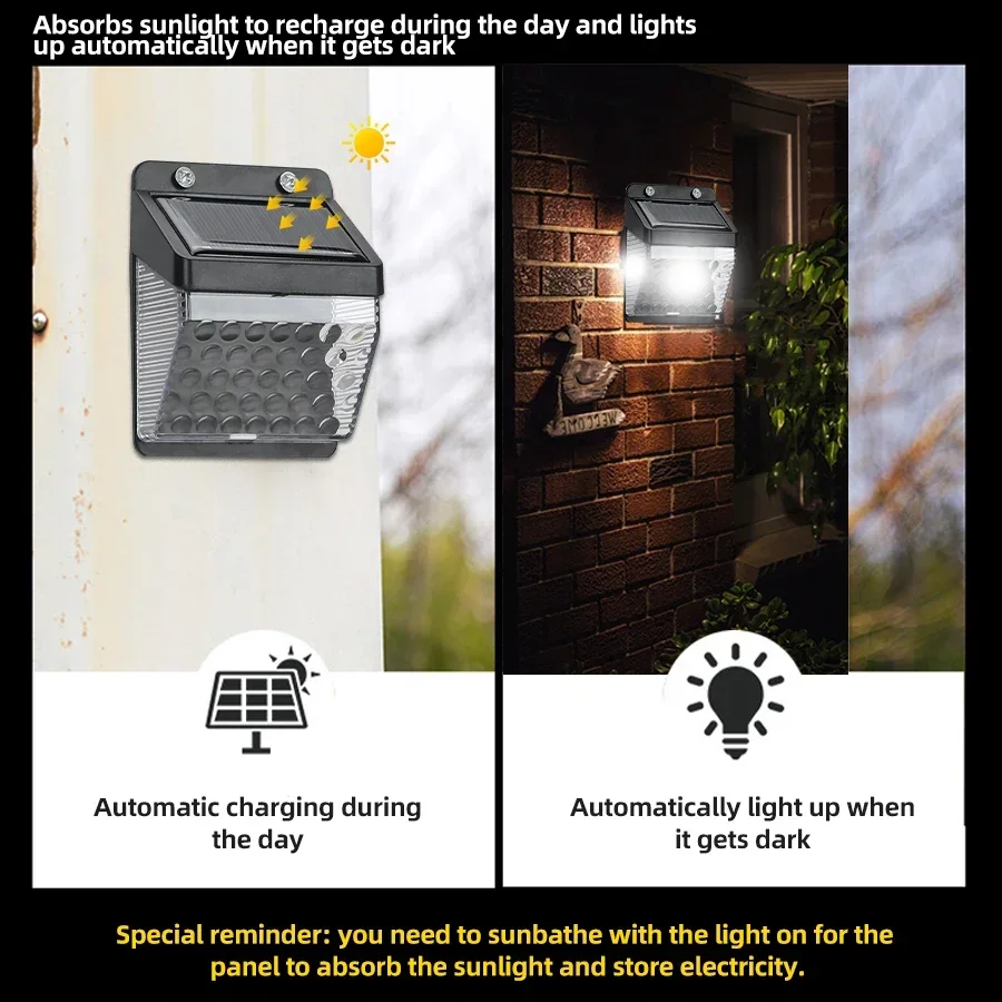 Lampa solarna LED z czujnikiem – Led Lighting Wall Decor recenzja i cena