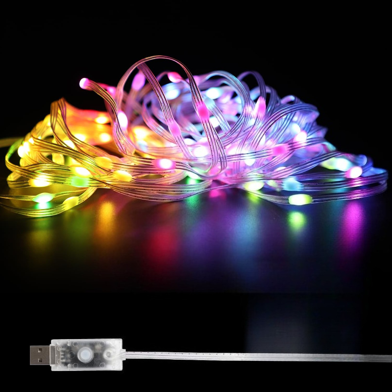 Lampki LED RGBIC USB 5/10M, st – Lighting Christmas Decor recenzja i cena