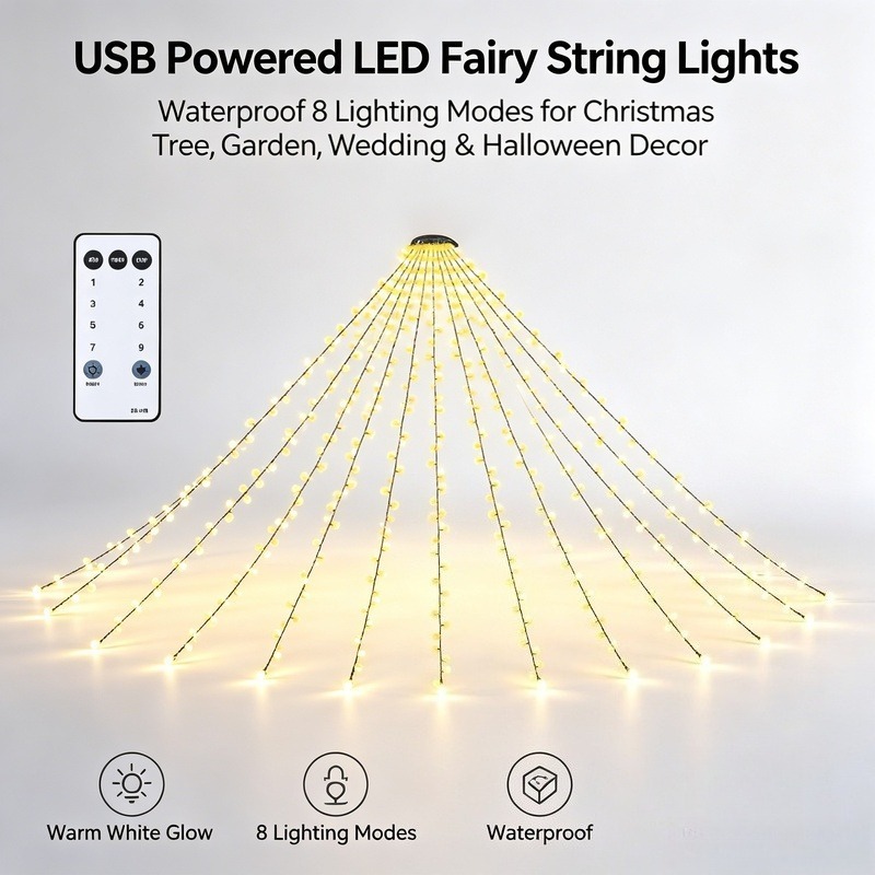 Lampki LED USB, wodoodporne la – Lighting Tree Decor recenzja i cena