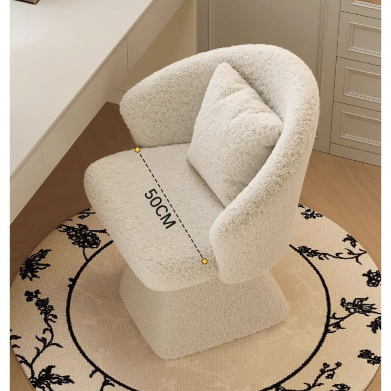 Krzesło do toaletki, obrotowy  – Furniture Lighting & Decor Magazine recenzja i cena