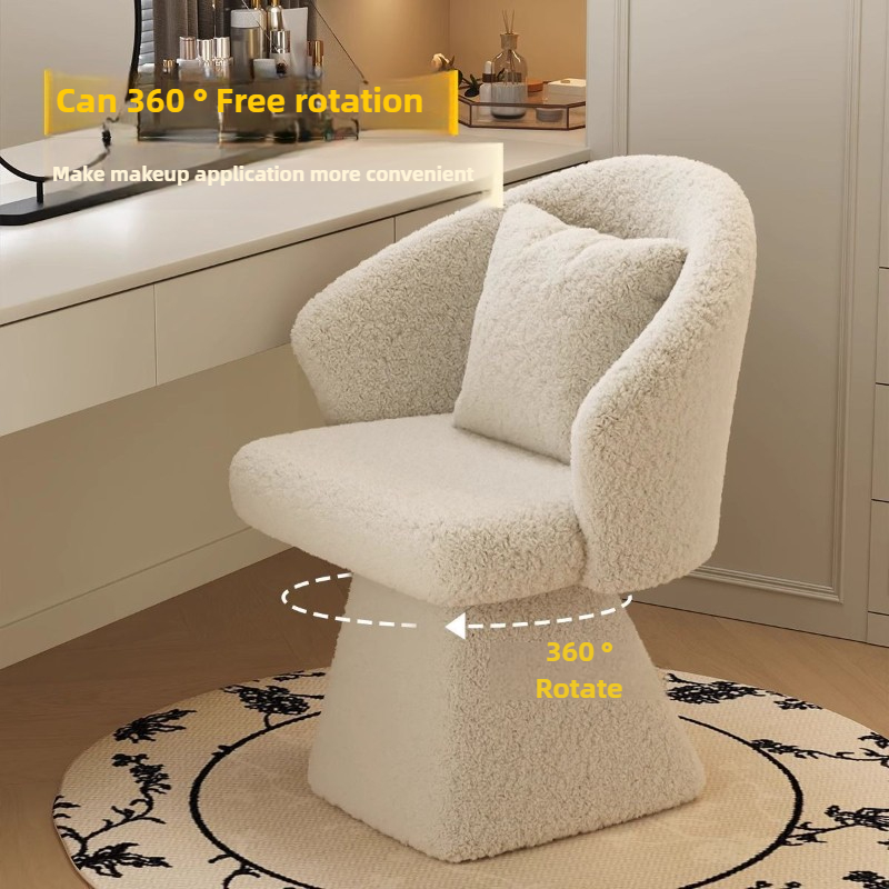 Krzesło do toaletki, obrotowy  – Furniture Lighting & Decor Magazine recenzja i cena