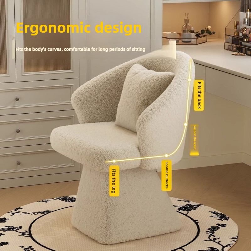 Krzesło do toaletki, obrotowy  – Furniture Lighting & Decor Magazine recenzja i cena