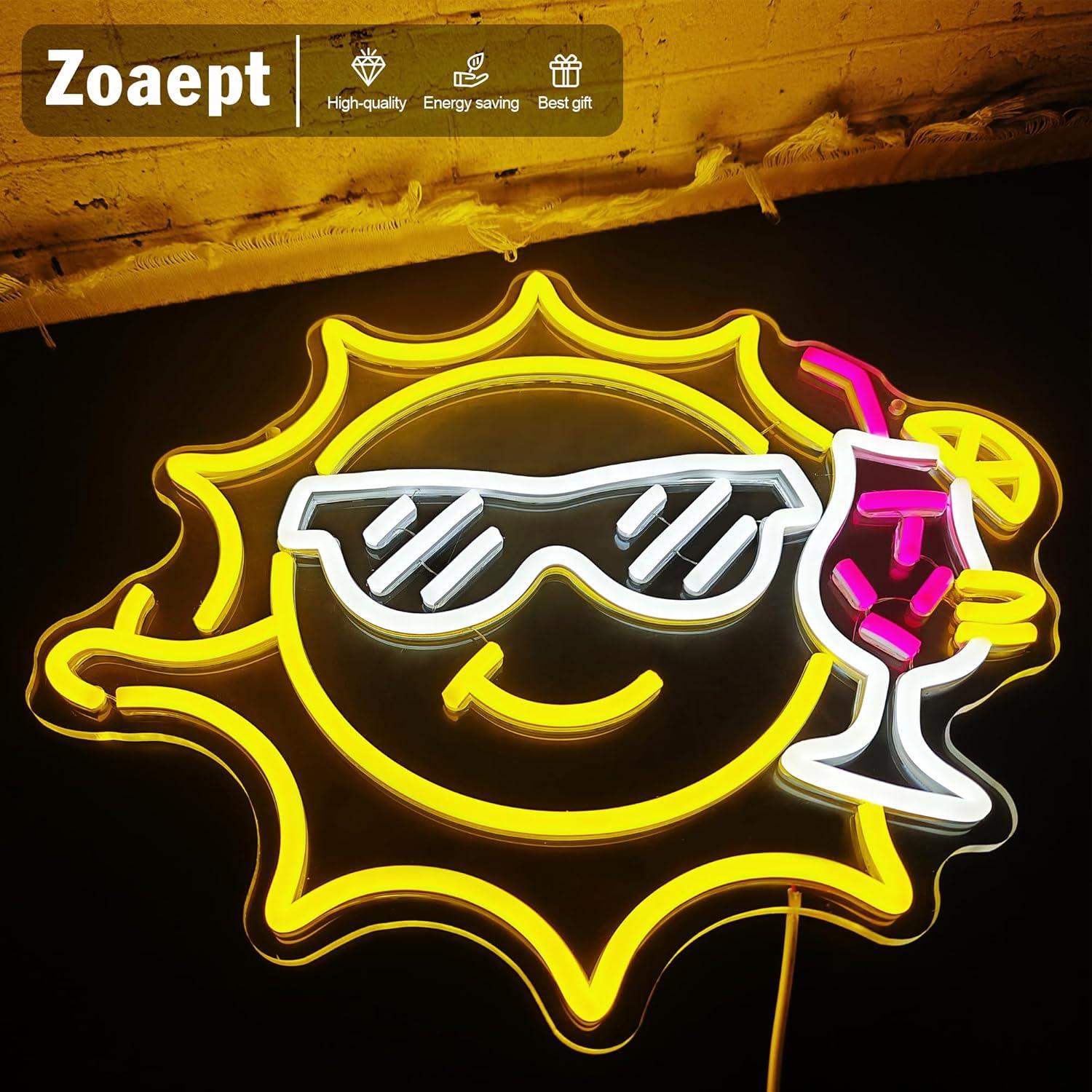 Neonowy szyld barowy Okulary p – Led Lighting Wall Decor recenzja i cena
