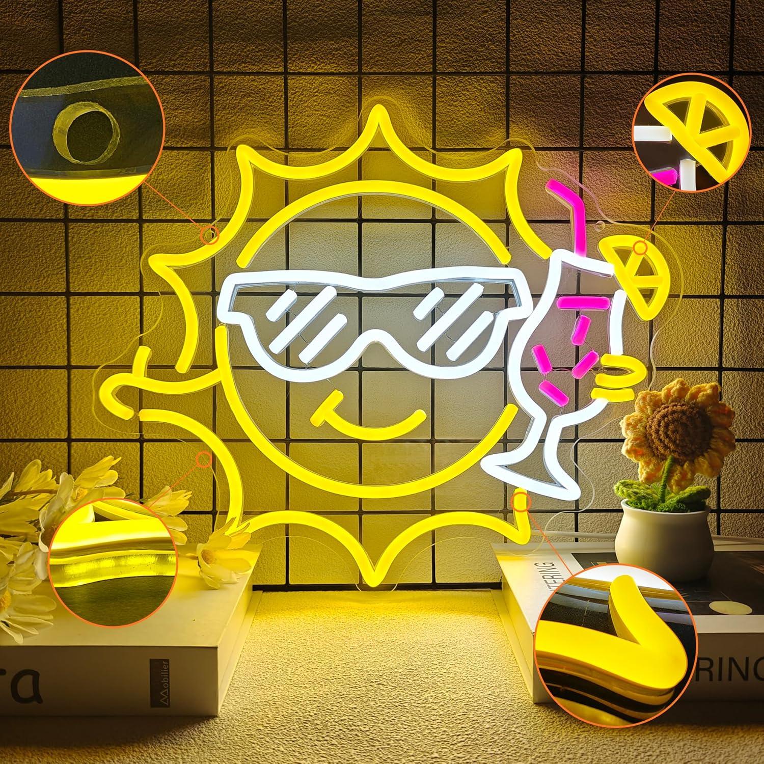 Neonowy szyld barowy Okulary p – Led Lighting Wall Decor recenzja i cena