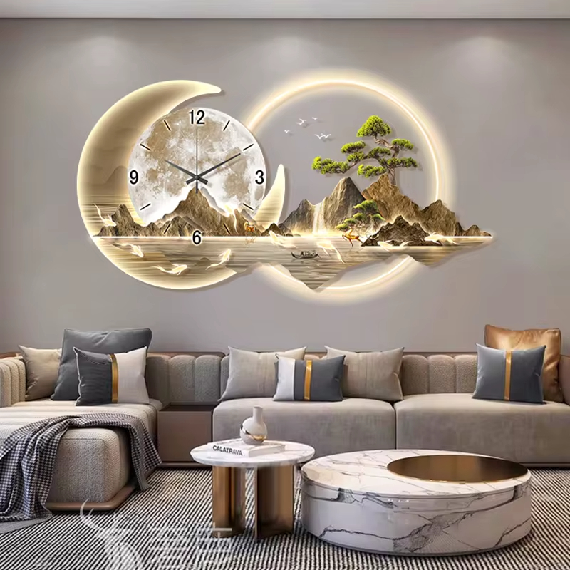 Moda Luksusowy Zegar Ścienny C – Lighting Home Decor Wall Clocks recenzja i cena