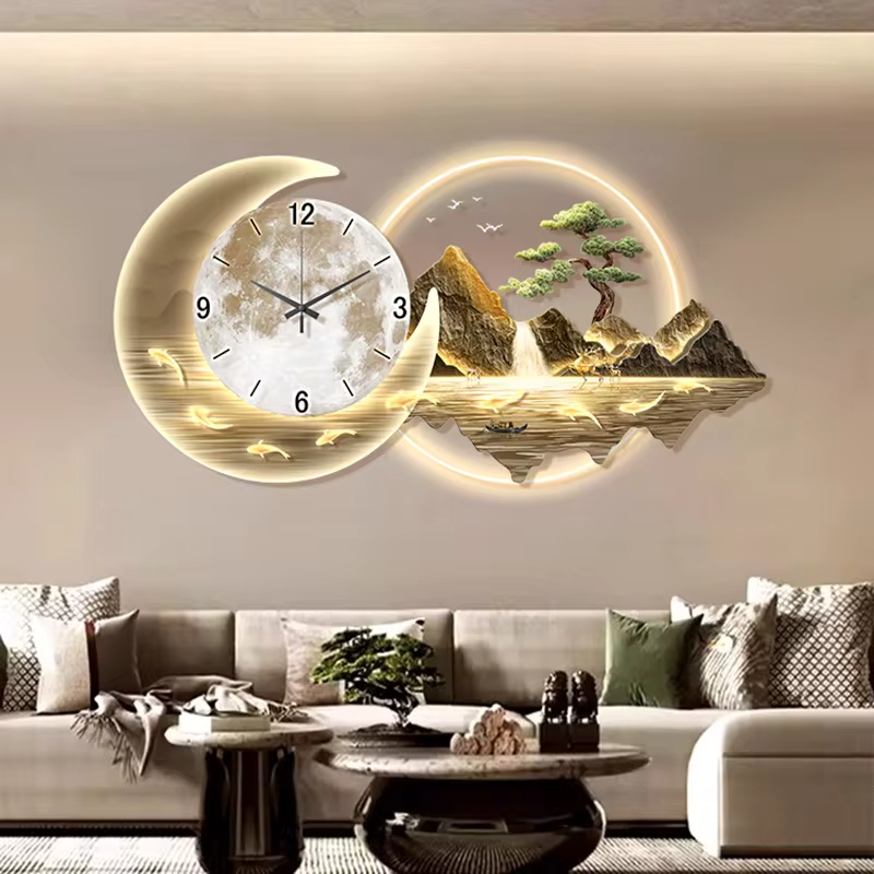 Moda Luksusowy Zegar Ścienny C – Lighting Home Decor Wall Clocks recenzja i cena