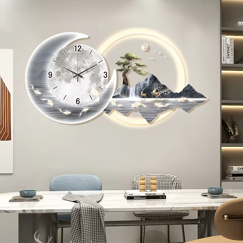 Moda Luksusowy Zegar Ścienny C – Lighting Home Decor Wall Clocks recenzja i cena