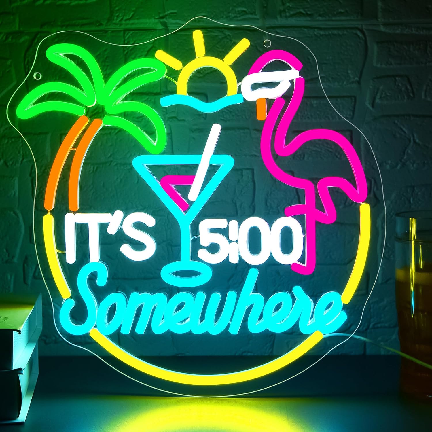 Neonowy Znak Tiki Bar Papuga P – Lighting Tree Decor recenzja i cena