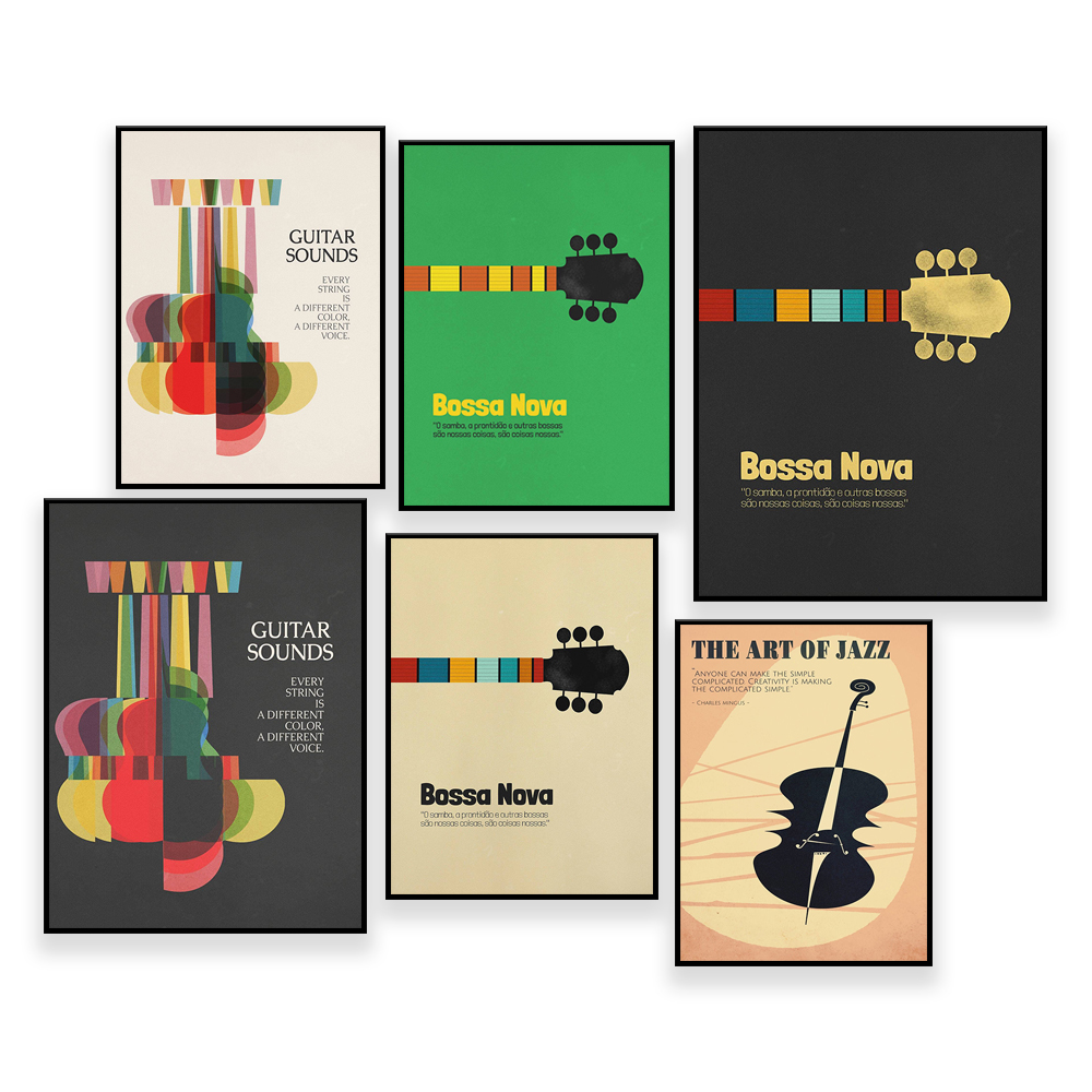 Plakat Bossa Nova, druk jazzow – Nova Decor & Lighting Vase recenzja i cena
