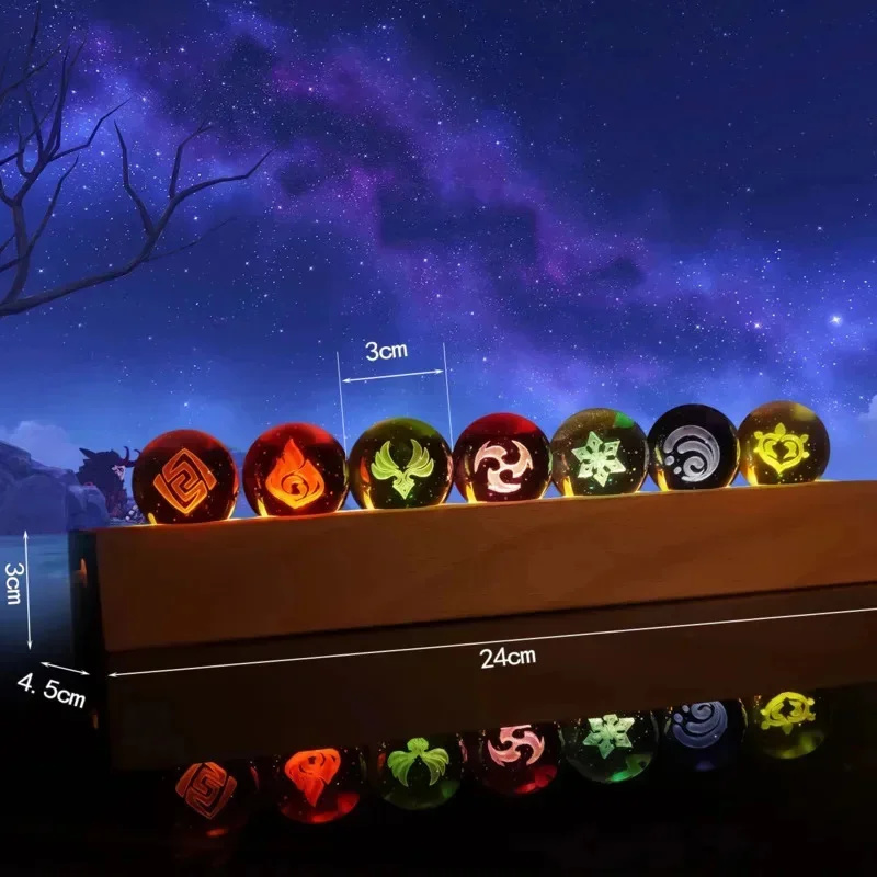 Gra Genshin Impact Kryształowa – Elements Lighting Decor recenzja i cena