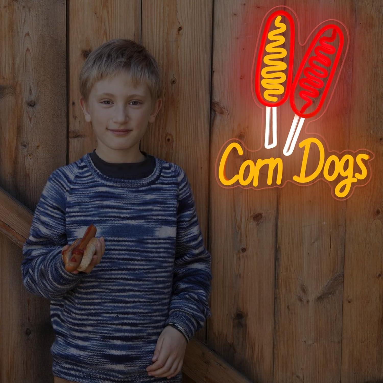 Neonowy szyld Corn Dog, przeką – Led Lighting Wall Decor recenzja i cena